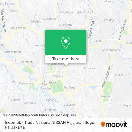 Indomobil Trada Nasiona NISSAN Pajajaran Bogor PT map