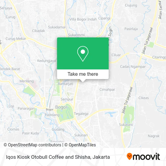 Iqos Kiosk Otobull Coffee and Shisha map