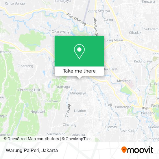 Warung Pa Peri map