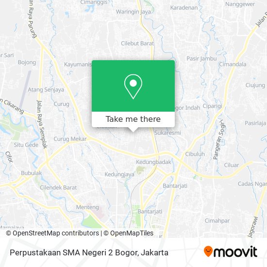 Perpustakaan SMA Negeri 2 Bogor map