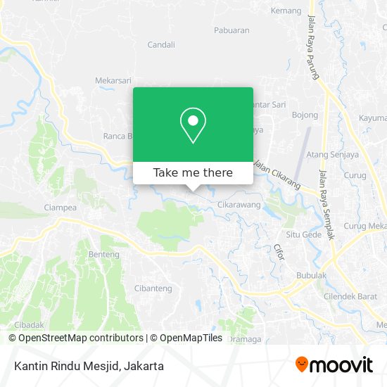 Kantin Rindu Mesjid map