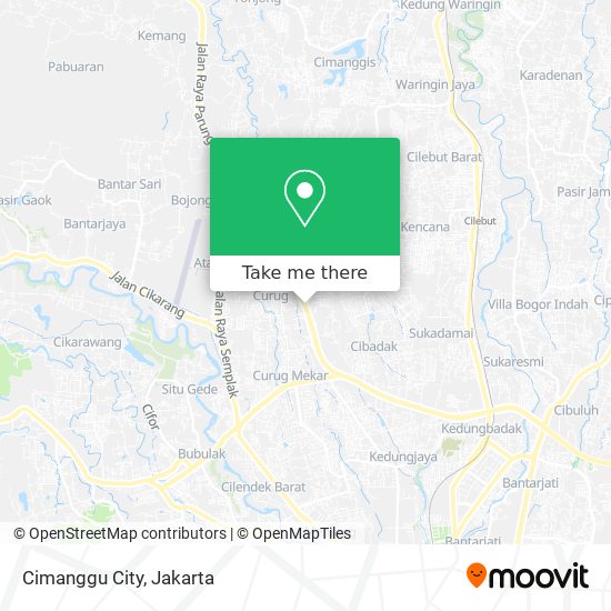 Cimanggu City map