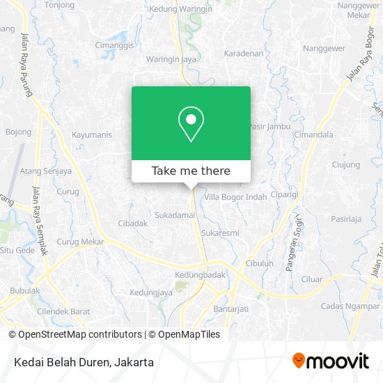 Kedai Belah Duren map