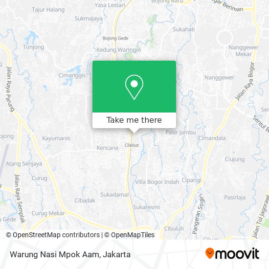 Warung Nasi Mpok Aam map