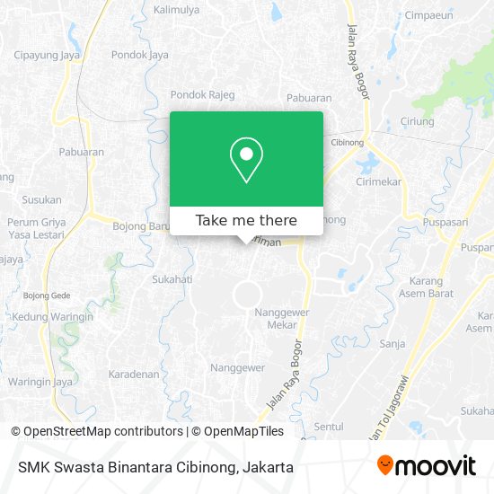 SMK Swasta Binantara Cibinong map