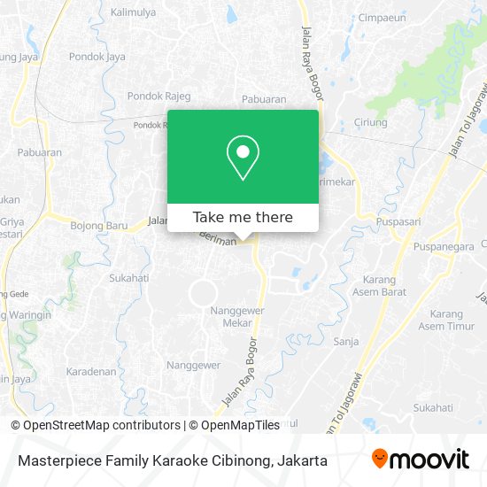 Masterpiece Family Karaoke Cibinong map