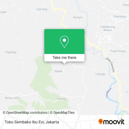 Toko Sembako Ibu Evi map
