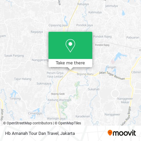 Hb Amanah Tour Dan Travel map