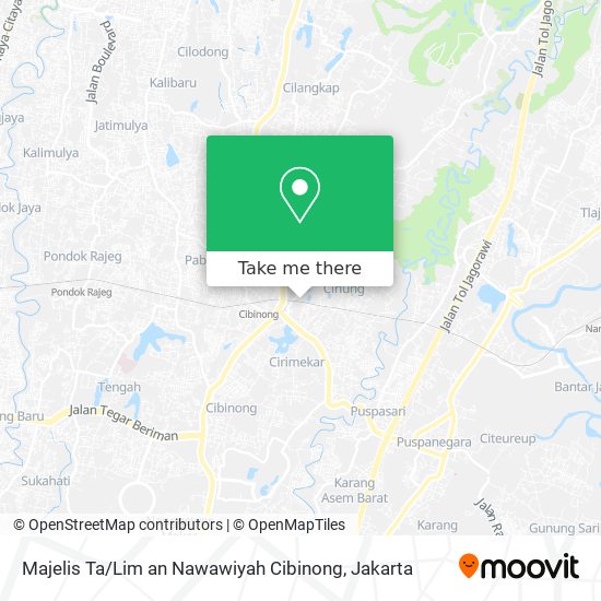 Majelis Ta / Lim an Nawawiyah Cibinong map