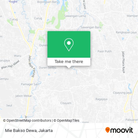 Mie Bakso Dewa map