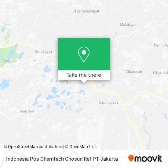 Indonesia Pos Chemtech Chosun Ref PT map