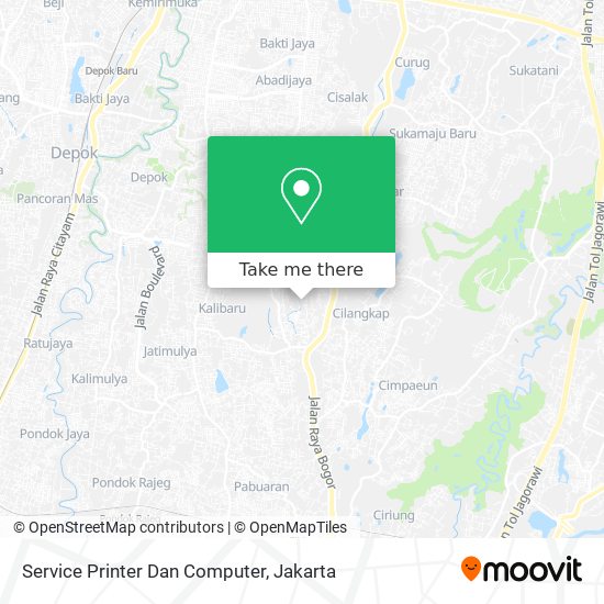Service Printer Dan Computer map