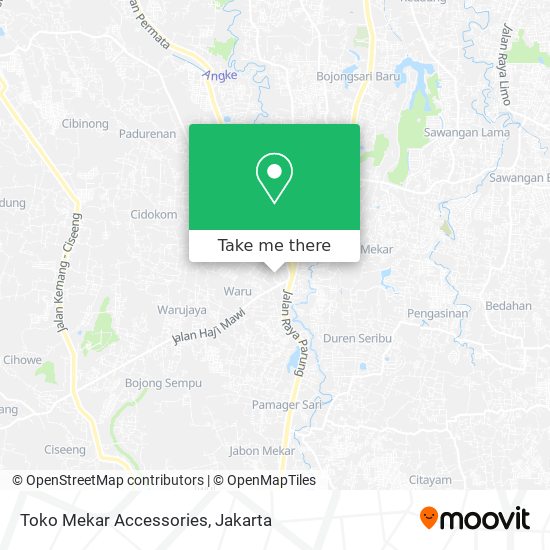 Toko Mekar Accessories map