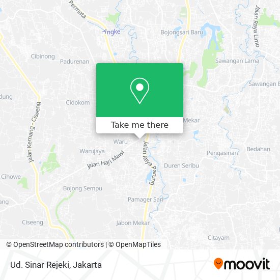 Ud. Sinar Rejeki map