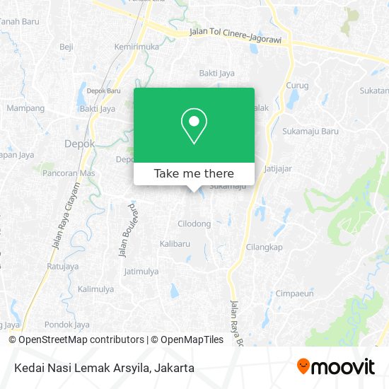 Kedai Nasi Lemak Arsyila map