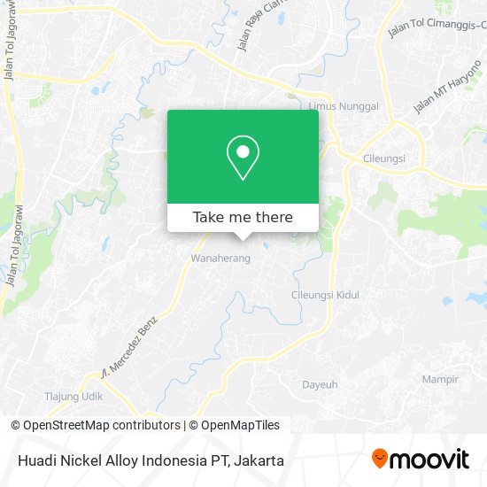 Huadi Nickel Alloy Indonesia PT map