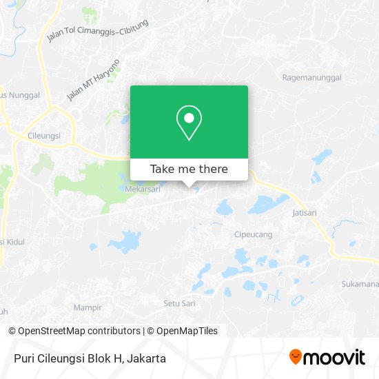 Puri Cileungsi Blok H map