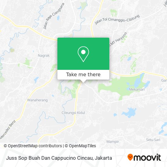 Juss Sop Buah Dan Cappucino Cincau map