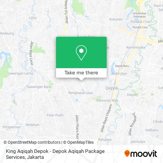 King Aqiqah Depok - Depok Aqiqah Package Services map