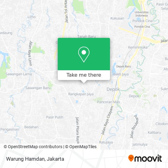 Warung Hamdan map