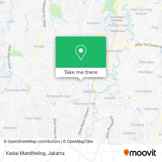 Kedai Mandheling map