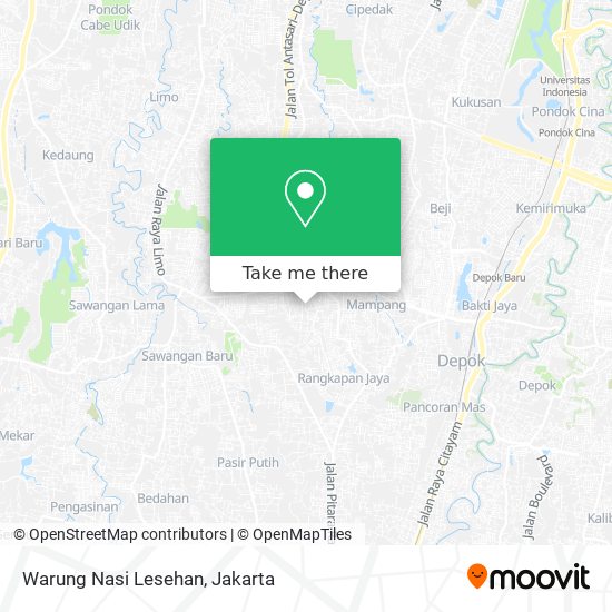 Warung Nasi Lesehan map