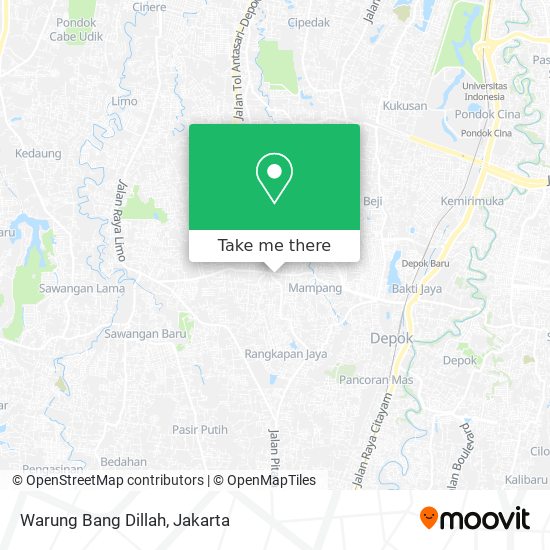 Warung Bang Dillah map