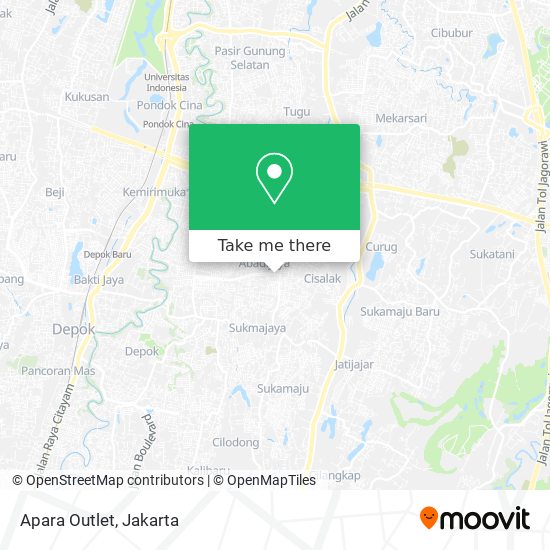 Apara Outlet map