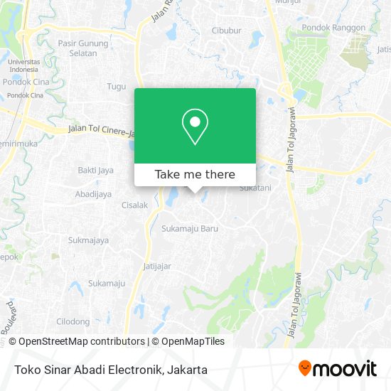 Toko Sinar Abadi Electronik map