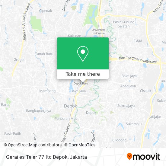 Gerai es Teler 77 Itc Depok map