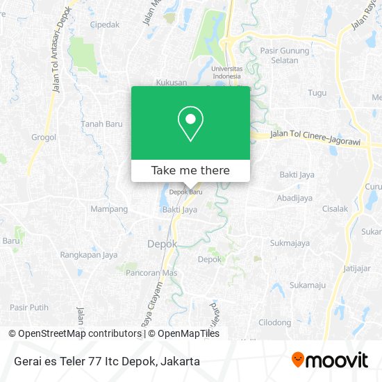 Gerai es Teler 77 Itc Depok map