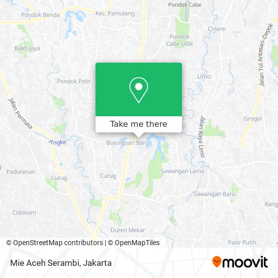 Mie Aceh Serambi map