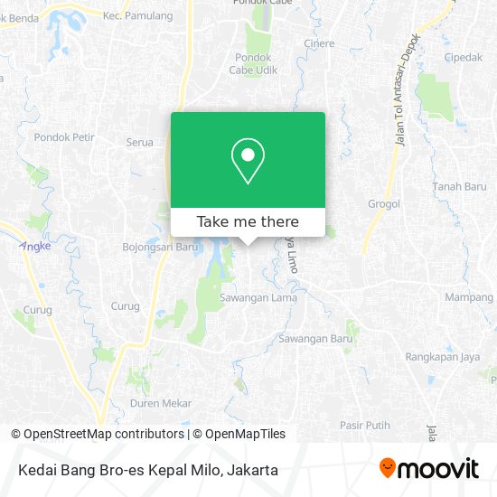Kedai Bang Bro-es Kepal Milo map