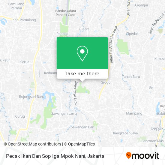 Pecak Ikan Dan Sop Iga Mpok Nani map