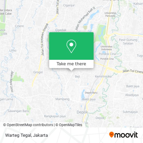 Warteg Tegal map