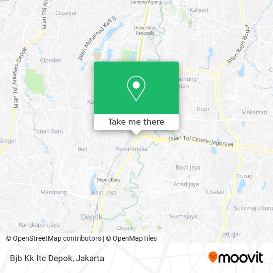 Bjb Kk Itc Depok map