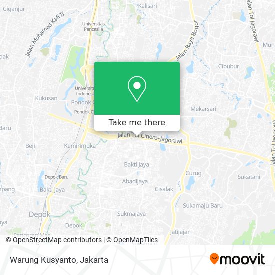 Warung Kusyanto map