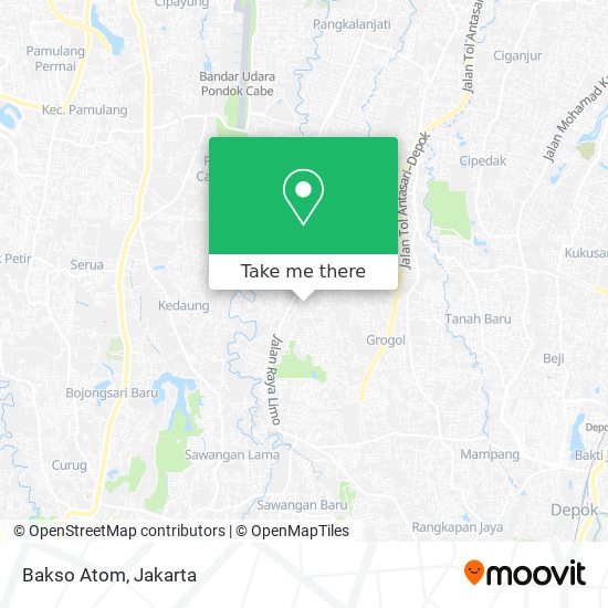 Bakso Atom map