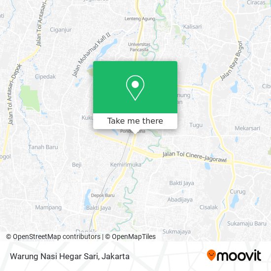 Warung Nasi Hegar Sari map