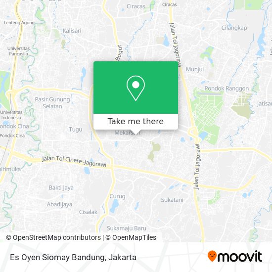 Es Oyen Siomay Bandung map