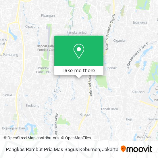 Pangkas Rambut Pria Mas Bagus Kebumen map