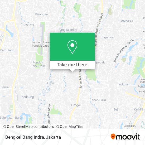 Bengkel Bang Indra map