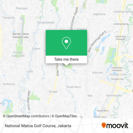 National Matoa Golf Course map