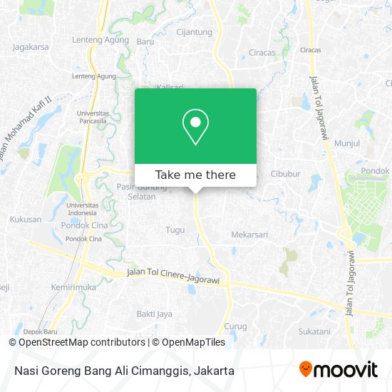 Nasi Goreng Bang Ali Cimanggis map