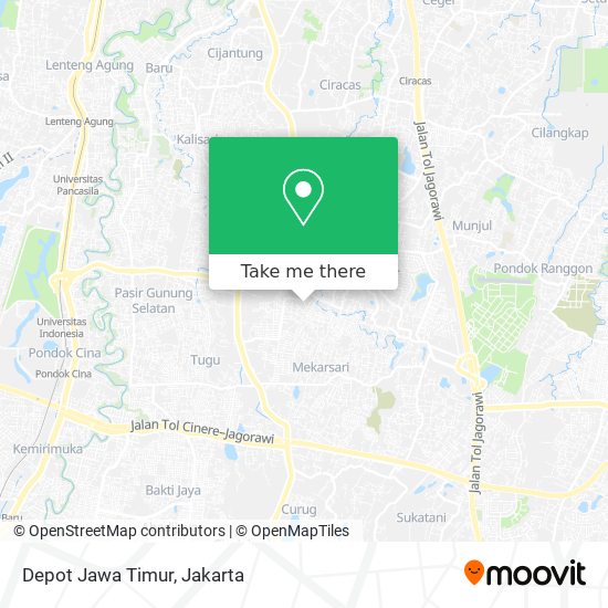 Depot Jawa Timur map