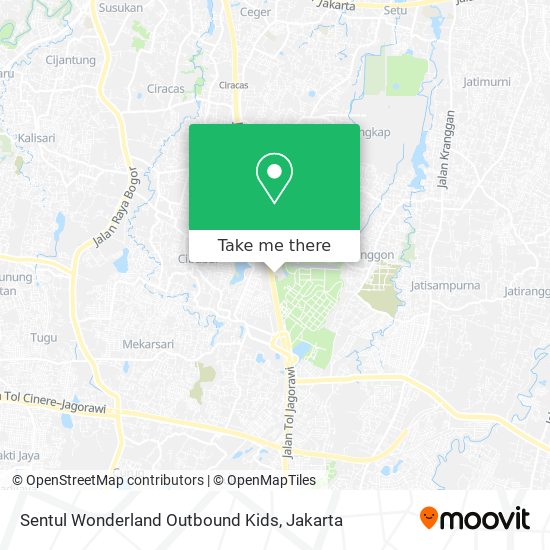 Sentul Wonderland Outbound Kids map