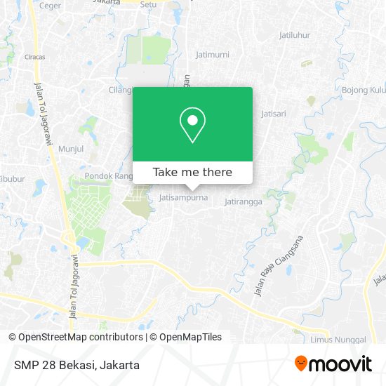 SMP 28 Bekasi map