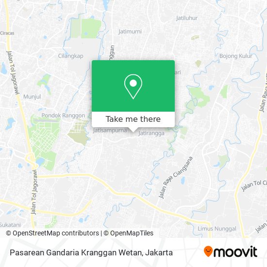 Pasarean Gandaria Kranggan Wetan map