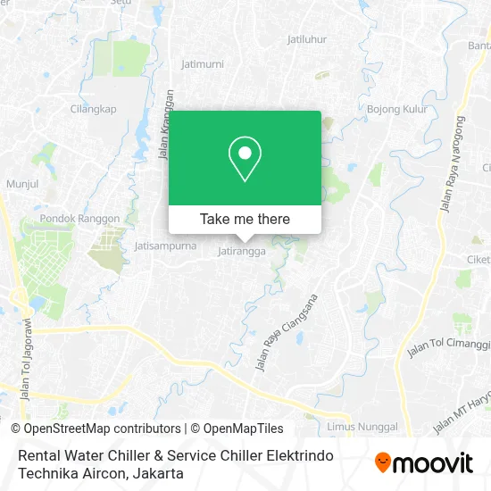 Rental Water Chiller & Service Chiller Elektrindo Technika Aircon map