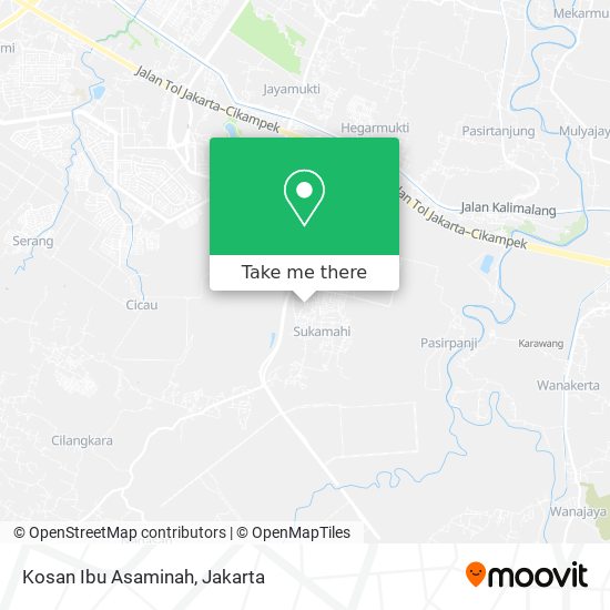 Kosan Ibu Asaminah map